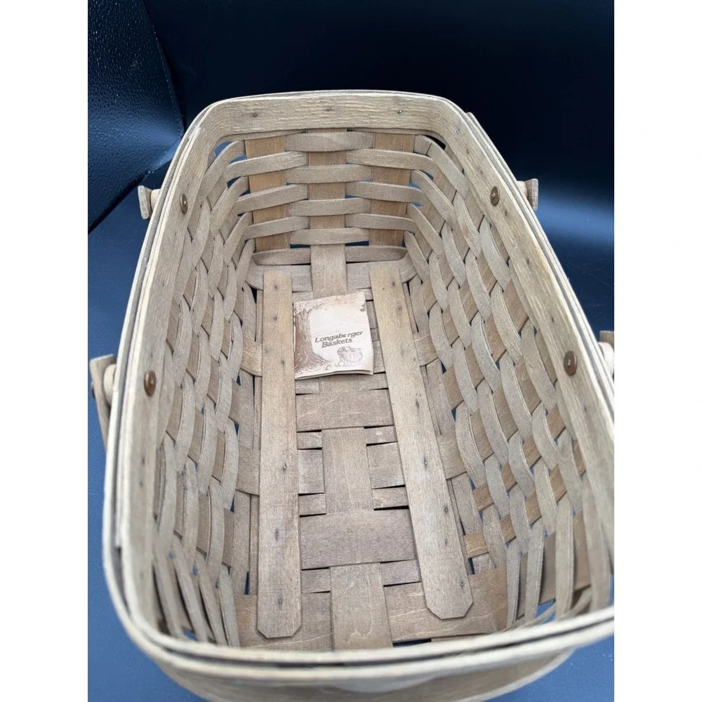 🧺✨ Longaberger 1986 Vintage Large Chore Basket – Made 1 Year Only 🍂🏡